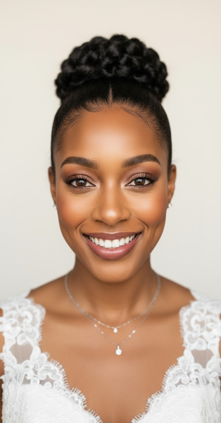 After Bridal Bun Updo